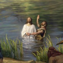 Схема вышивки «Хрещення Ісуса Христа»