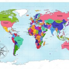 Оригинал схемы вышивки «карта мира» (№2374556)