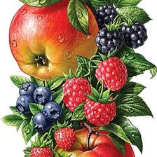 Схема вышивки «Фрукты и ягоды»