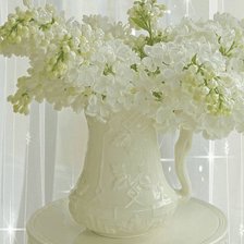 Схема вышивки «Нежные цветы в вазе»