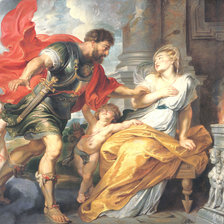 Схема вышивки «Rubens, Mars and Rhea Silvia»