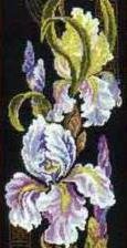 Схема вышивки «Панно риолис ирисы»