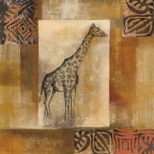 Схема вышивки «Жираф в африканском стиле»