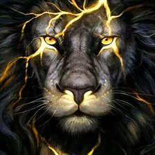 Схема вышивки «Лев с золотом»