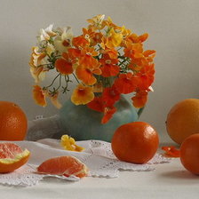 Схема вышивки «Апельсин или мандарин»