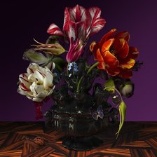 Схема вышивки «Букет экзотические цветы натюрморт»