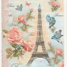 Схема вышивки «Эйфелева башня в Париже»