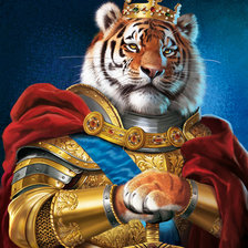 Схема вышивки «Тигриный король»