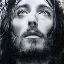 Оригинал схемы вышивки «Иисус» (№2458767)