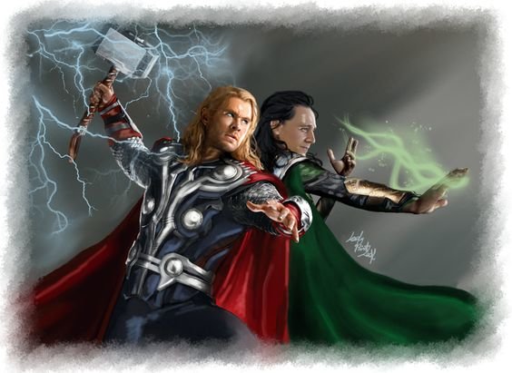 Loki & Thor (Marvel) - локи, loki, тор, thor, марвел, marvel - оригинал