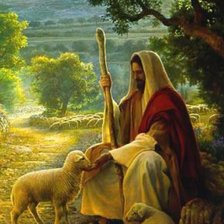 Схема вышивки «Пастырь Иисус»