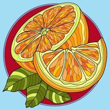 Схема вышивки «Апельсинчик»