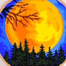 Схема вышивки «Луна»