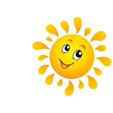 Оригинал схемы вышивки «Солнышко улыбается Гамма 15 цветов, 80x80 крестов, 75%» (№2485159)