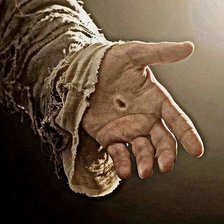 Оригинал схемы вышивки «Рука Христа» (№2503429)