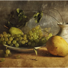 Оригинал схемы вышивки «Груши и виноград» (№2516155)