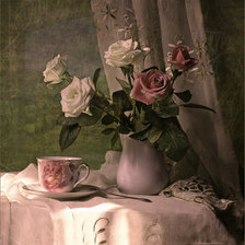 Оригинал схемы вышивки «Розы» (№2519909)
