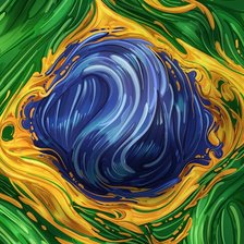 Оригинал схемы вышивки «Флаг страны Бразилия» (№2523320)