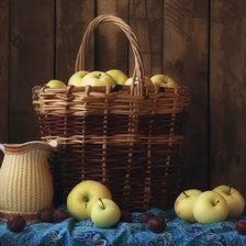 Оригинал схемы вышивки «Урожай яблок» (№2525255)