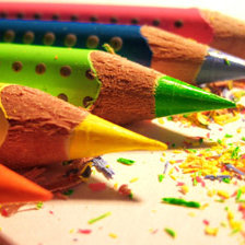 Схема вышивки «Цветные карандаши»