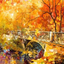 Схема вышивки «Осенний мост»