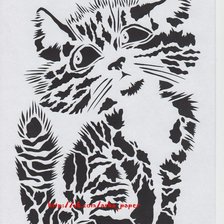 Оригинал схемы вышивки «кот» (№2549390)