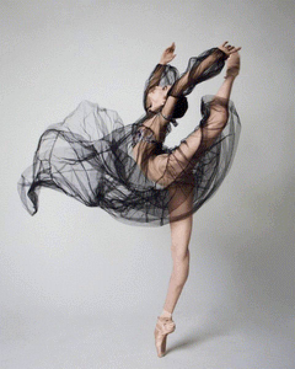 Балет - балерина, балет, схема - предпросмотр