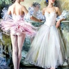 Оригинал схемы вышивки «Балерины» (№2550059)