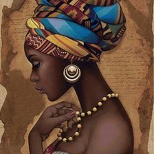 Оригинал схемы вышивки «Африканка» (№2550331)