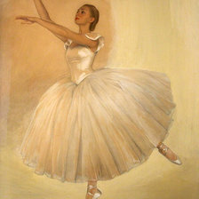 Оригинал схемы вышивки «балерина» (№2570123)