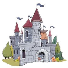 Схема вышивки «Сказочный замок»