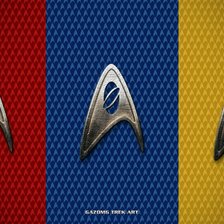 Схема вышивки «Эмблемы звездного флота»