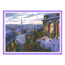 Оригинал схемы вышивки «Вечер в Париже» (№2590450)