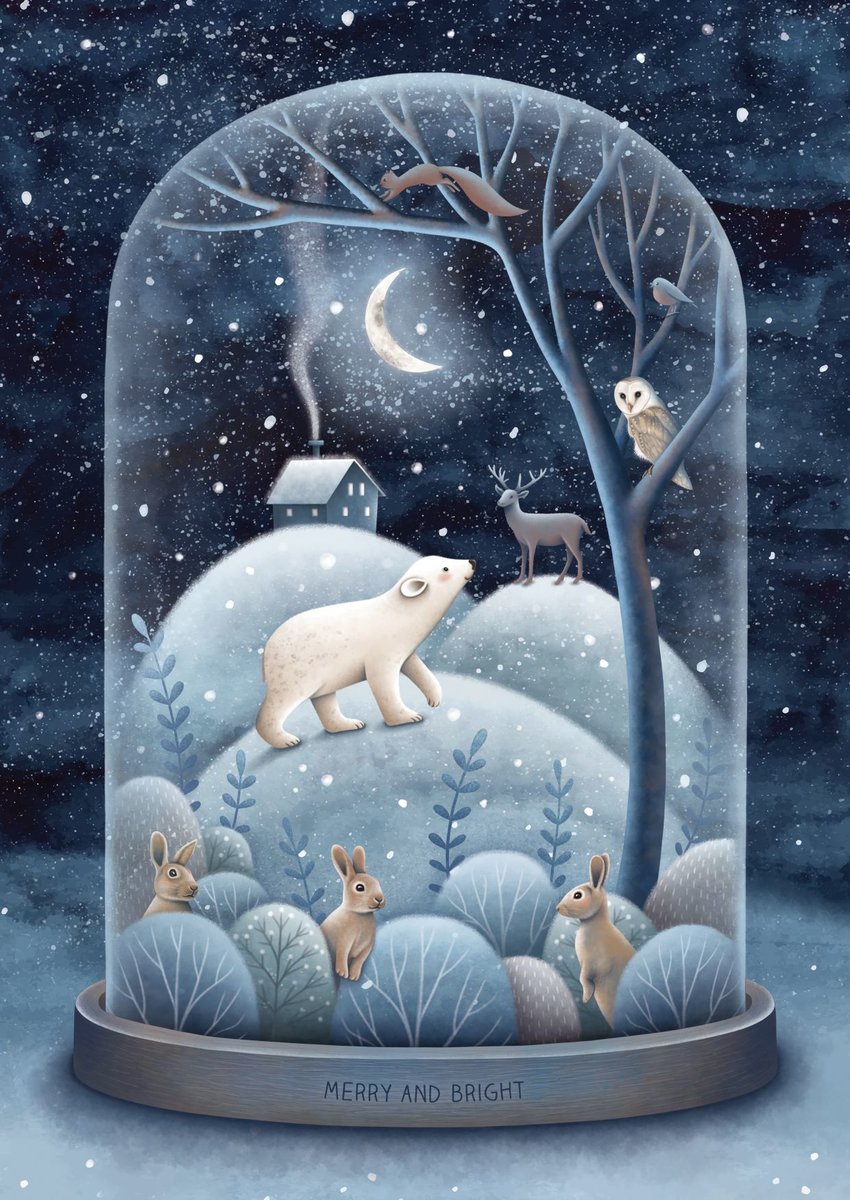 Christmas - звери, снег, рождество, зима - оригинал