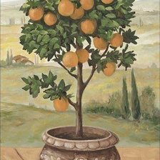 Оригинал схемы вышивки «Апельсиновое дерево» (№2596965)