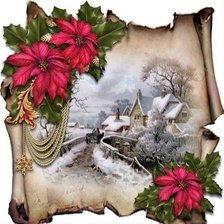 Оригинал схемы вышивки «Рождественская сказка» (№2607077)