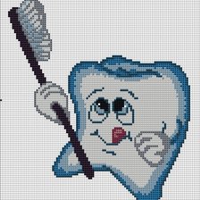 Схема вышивки «Стоматолог»
