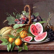 Оригинал схемы вышивки «Натюрморт с фруктами» (№2611988)