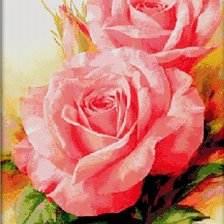 Оригинал схемы вышивки «Розы» (№2612599)