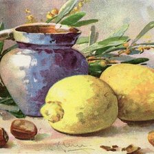 Схема вышивки «Катарина Кляйн, Натюрморт с лимонами»