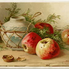 Схема вышивки «Катарина Кляйн, натюрморт с яблоками»