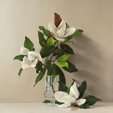 Схема вышивки «Белые цветы»