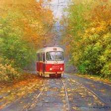 Осенний трамвайчик