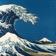 Схема вышивки «Волна в японском стиле»