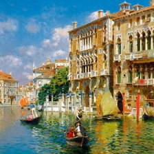 Оригинал схемы вышивки «Каналы Венеции» (№2626283)