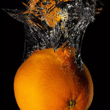 Схема вышивки «Апельсин в воде»