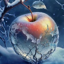 Оригинал схемы вышивки «зимнее яблоко» (№2636185)