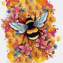 Оригинал схемы вышивки «Пчелка» (№2637871)