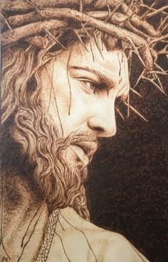 Иисус Христос в терновом венке - терновый венок, иисус христос, распятие - оригинал