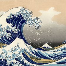 Оригинал схемы вышивки «Большая волна в Канагаве. Миниатюра» (№2645032)